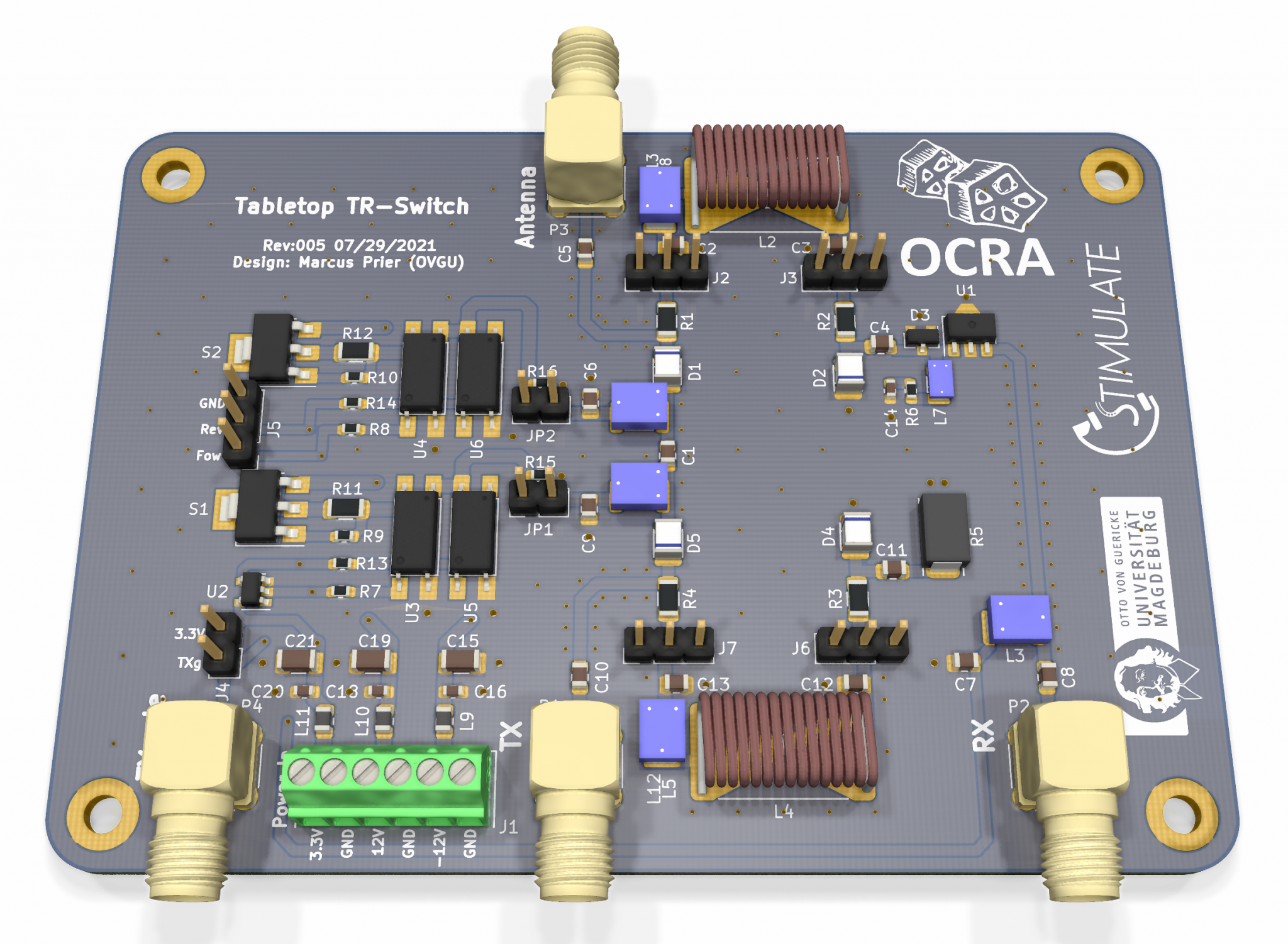 Transmit-Receive Switch for the OCRA Tabletop MRI system – OCRA